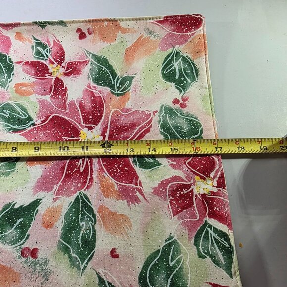 Kay Dee Designs Placemats Holiday Floral Christmas Poinsetta Table Decor - Picture 4 of 5